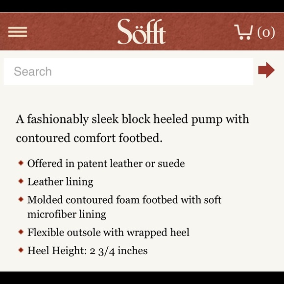 Gently used sofft black patent leather pumps - Picture 3 of 3